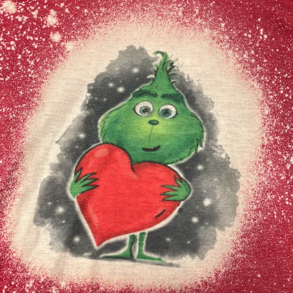Baby Grinch Full Heart XL Long Sleeve Shirt - Picture 7 of 10